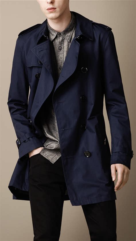 burberry trenchcoat blue men|burberry trench coat men price.